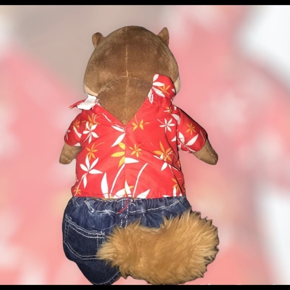 Build A Bear Alvin And‎ The Chipmunks Chipwrecked plush Alvin 12" Hawaiin toy - Picture 2 of 4